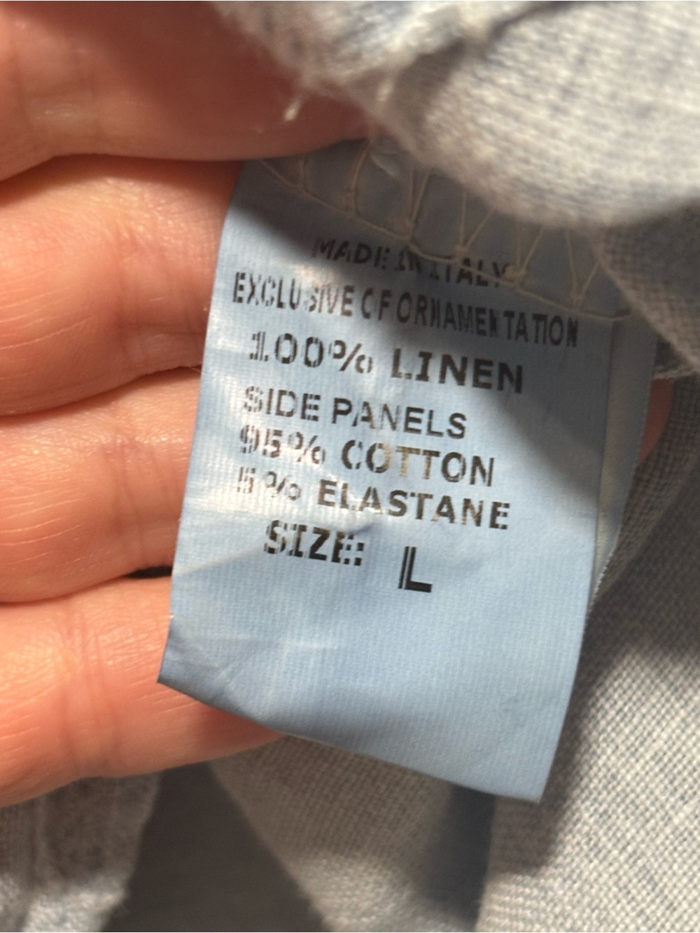 Lina Tomei Made in Italy 100% Linen Embroidered Shift Dress – Large - Picture 10 of 11